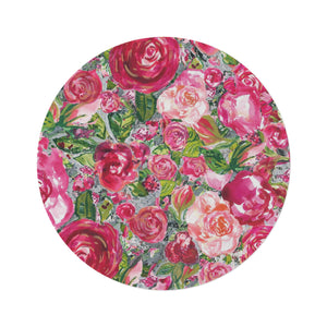 Victorian Floral Round Rug | Dining Room Round Rug | Vintage Look Living Room Round Rug