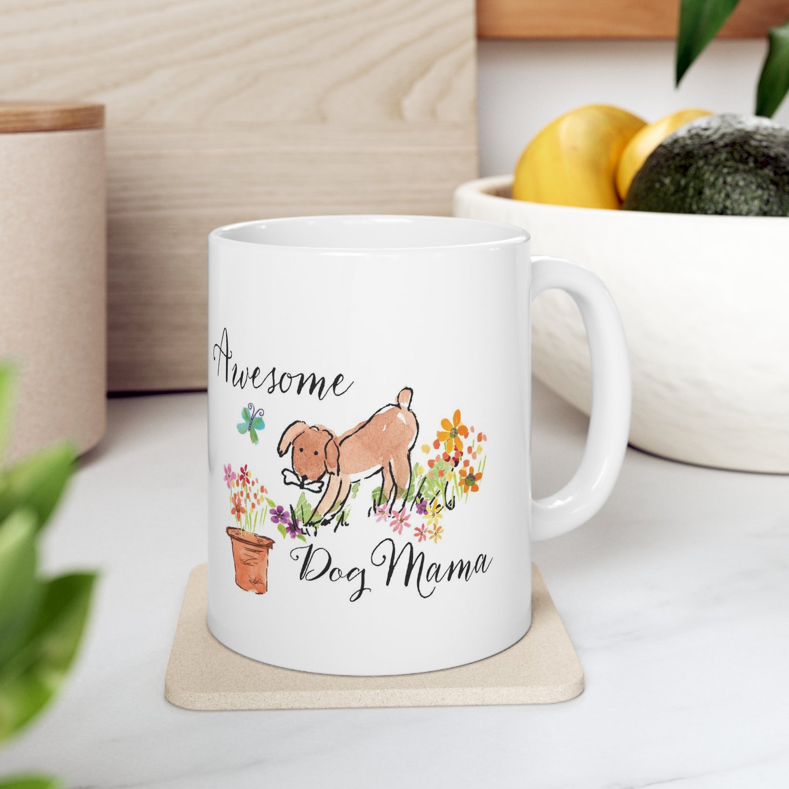 Awesome Dog Mama Ceramic Mug 11oz