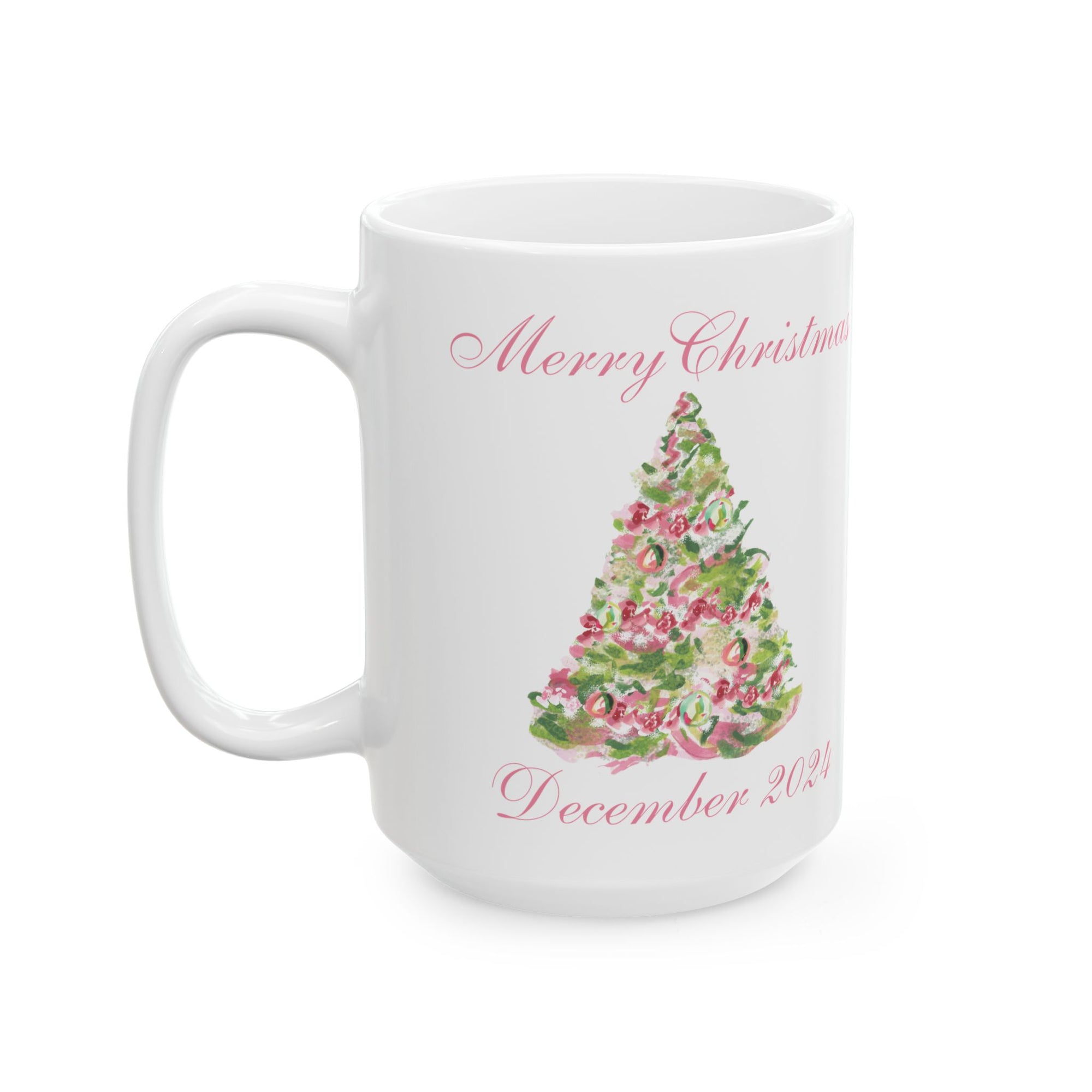 Merry Christmas Ceramic Mug, (11oz, 15oz)