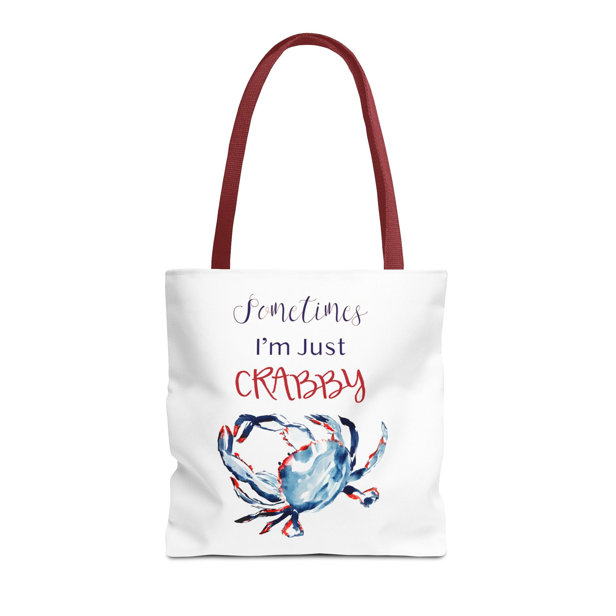 Patriotic Crab Tote Bag | Ocean Travel Bag | Funny Tote Bag