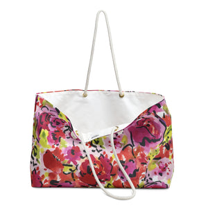 Floral Weekender Bag - Stylish Travel Tote, Beach Bag, Overnight Bag, Gift for Her, Weekend Getaway Essential