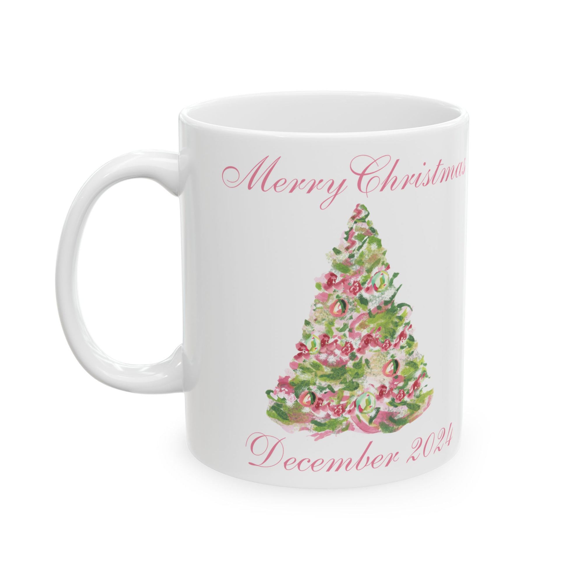 Merry Christmas Ceramic Mug, (11oz, 15oz)