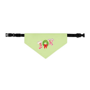 Festive Holiday Pet Bandana, Christmas Dog Accessory, Cute Pet Collar Scarf, Cheerful Pet Gift, Seasonal Dog Apparel