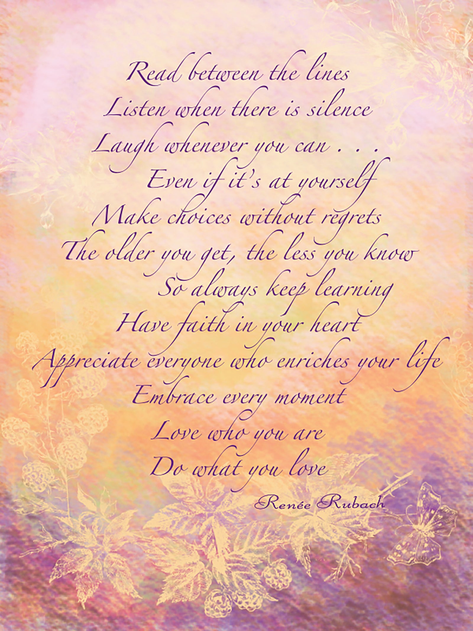 Blank Greeting Card - Read Between the Lines