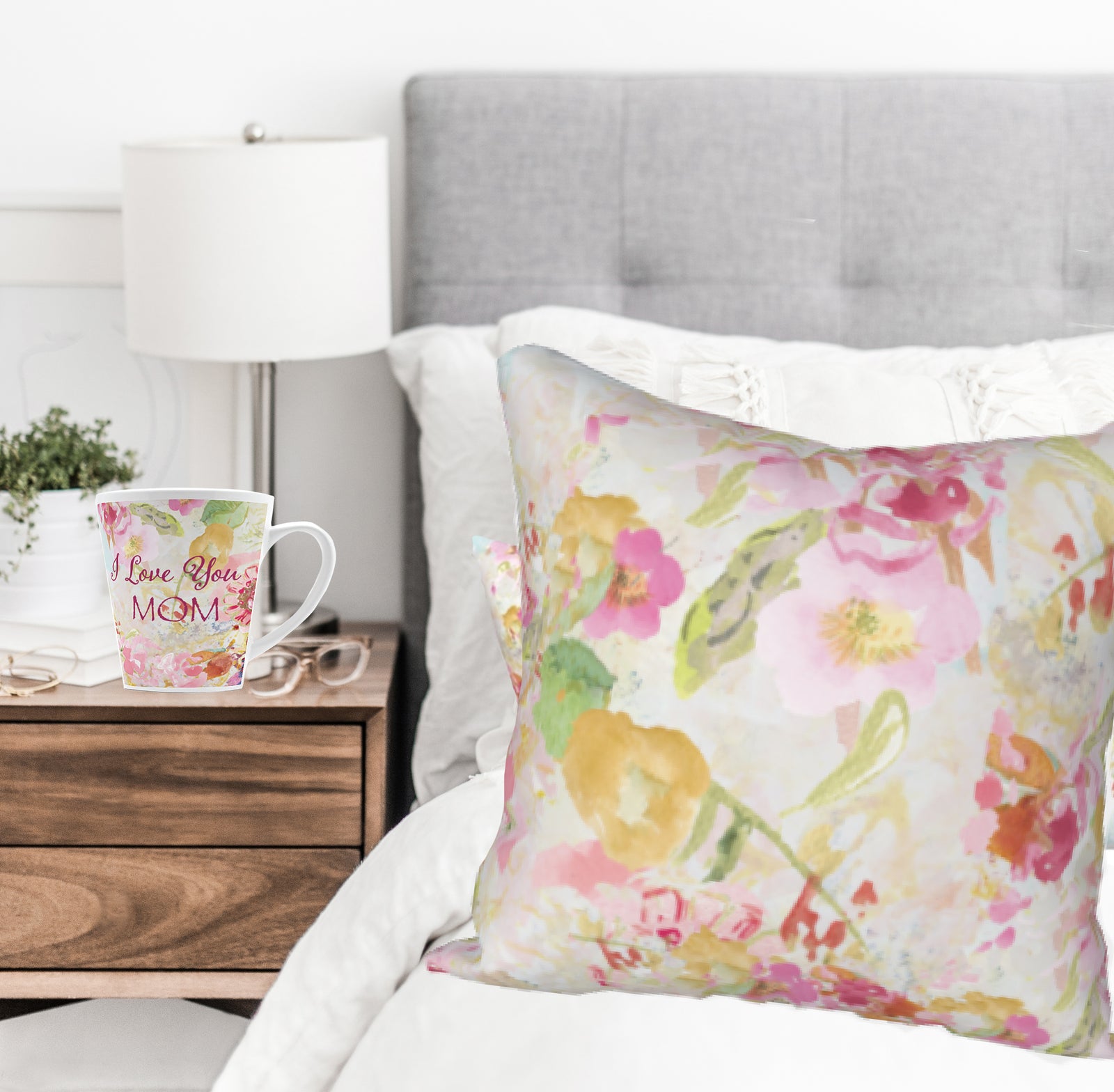 Mom's Pastel 18 x 18 Pillow Cover