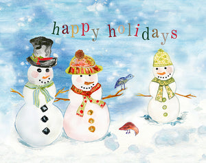 Snowman Family Holiday Card Set