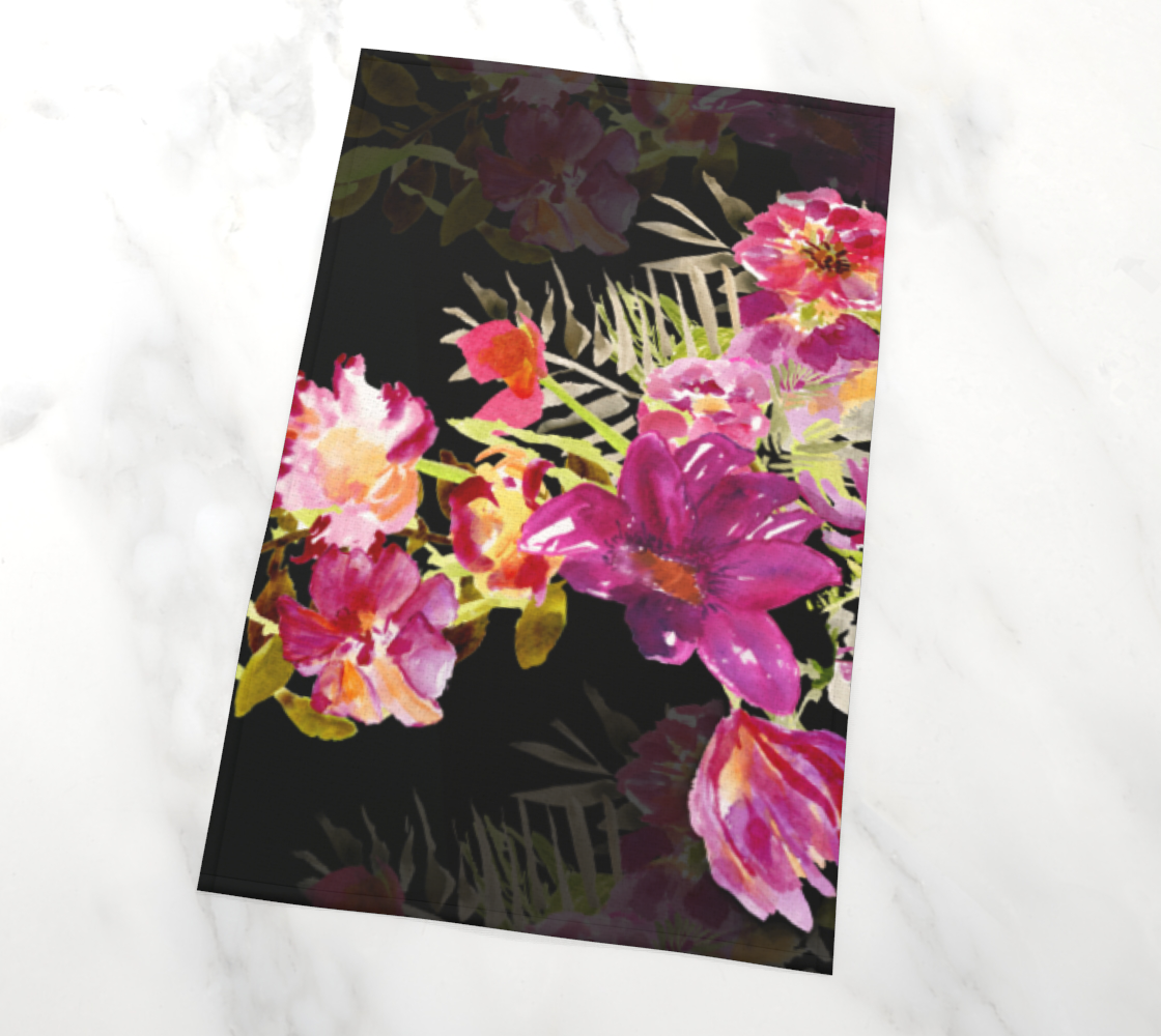 Renée Black Tea Towel