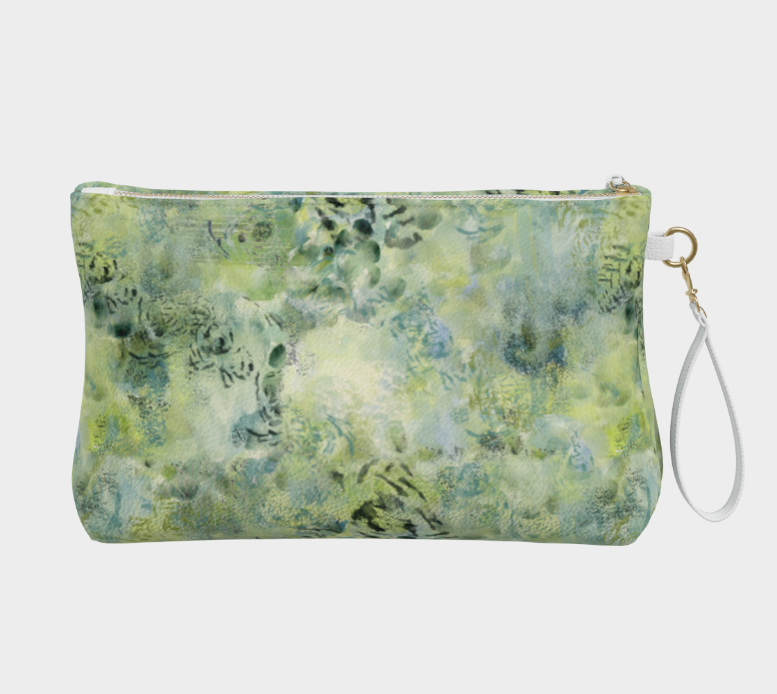 Vegan Leather Pouch Green Life