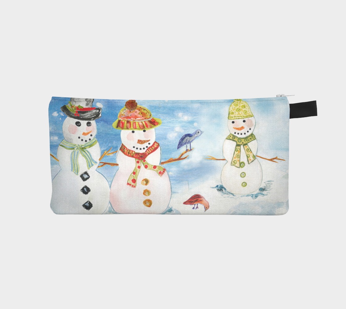 Snowman Family Pencil Bag