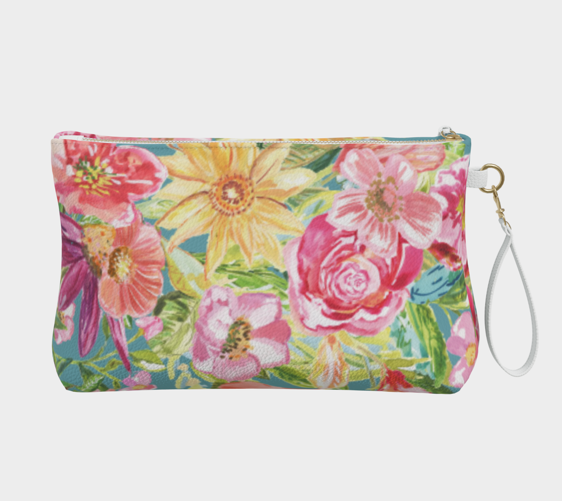 Vegan Leather Pouch Oscar Floral Only