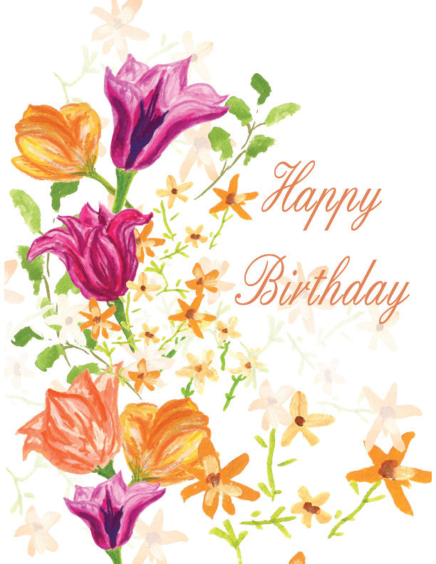 Floral Birthday For Mom - Free Birthday Card