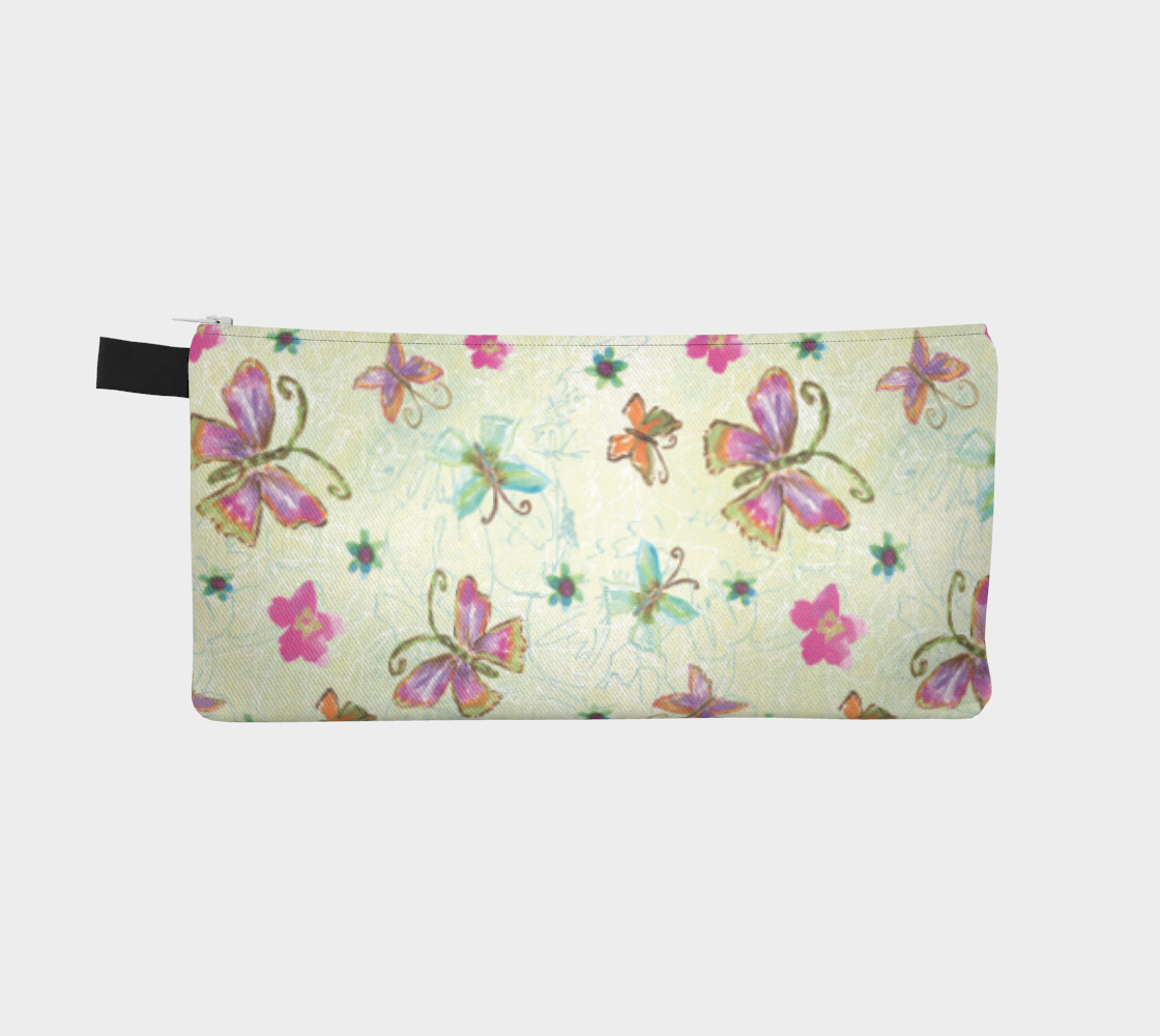 Four Butterfly Pencil Bag
