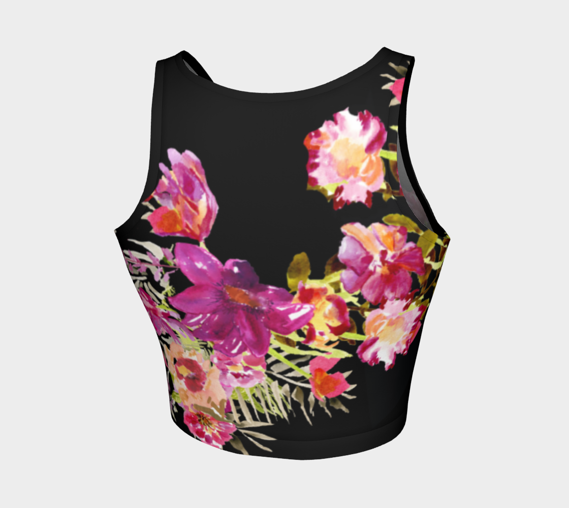 Renée Black Athletic Crop Top