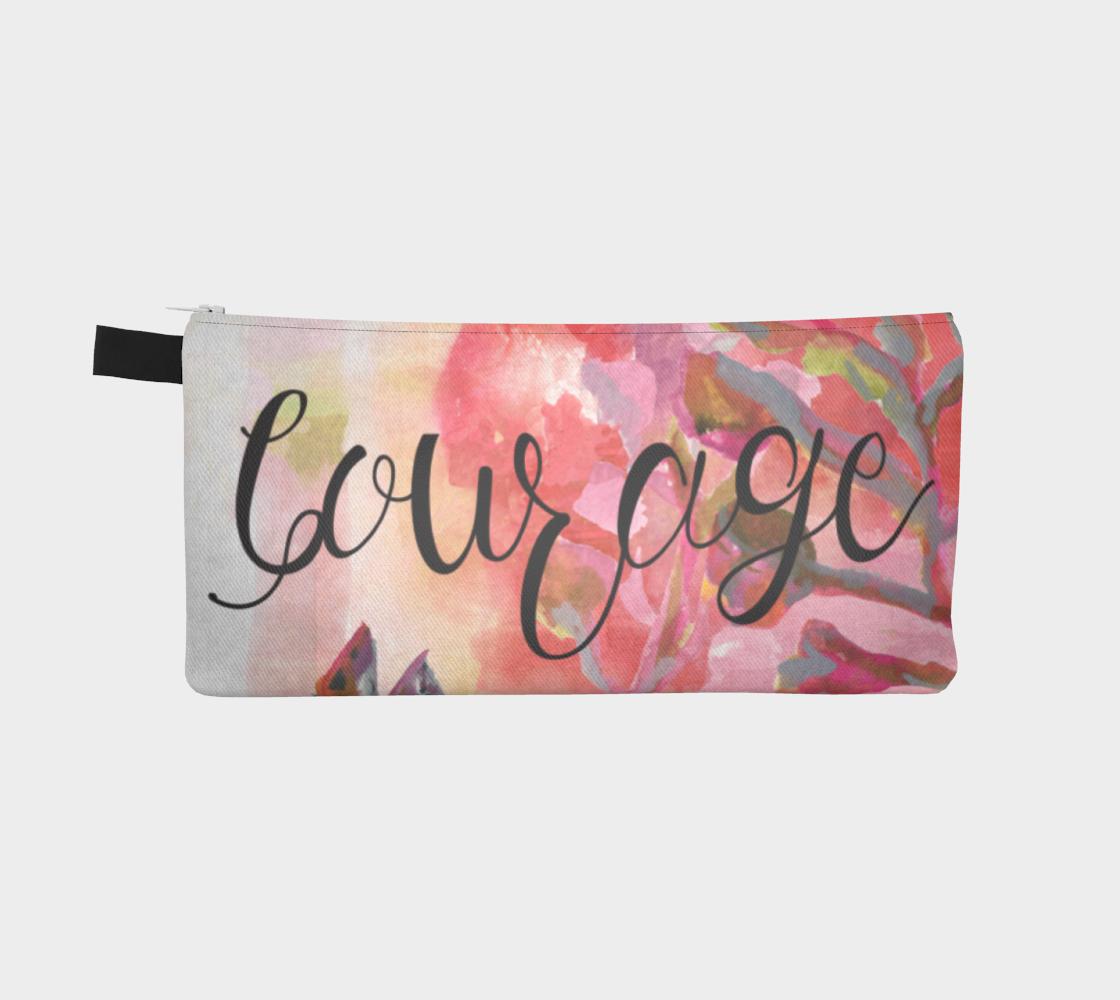 Faith and Courage Pencil Bag