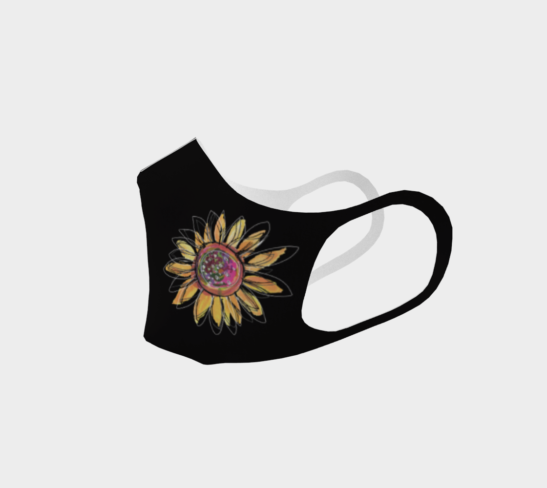 Sunflower Mask in Black