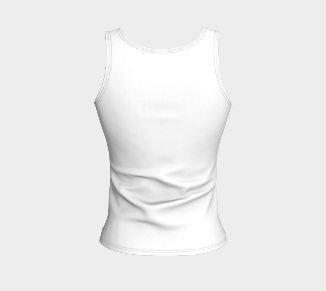 Renée White Fitted Tank Top Long