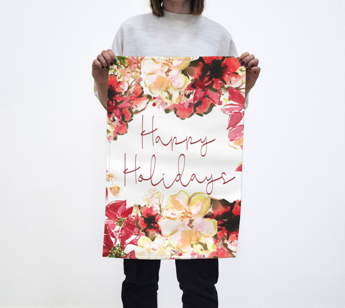 Happy Holidays Chantal Tea Towel