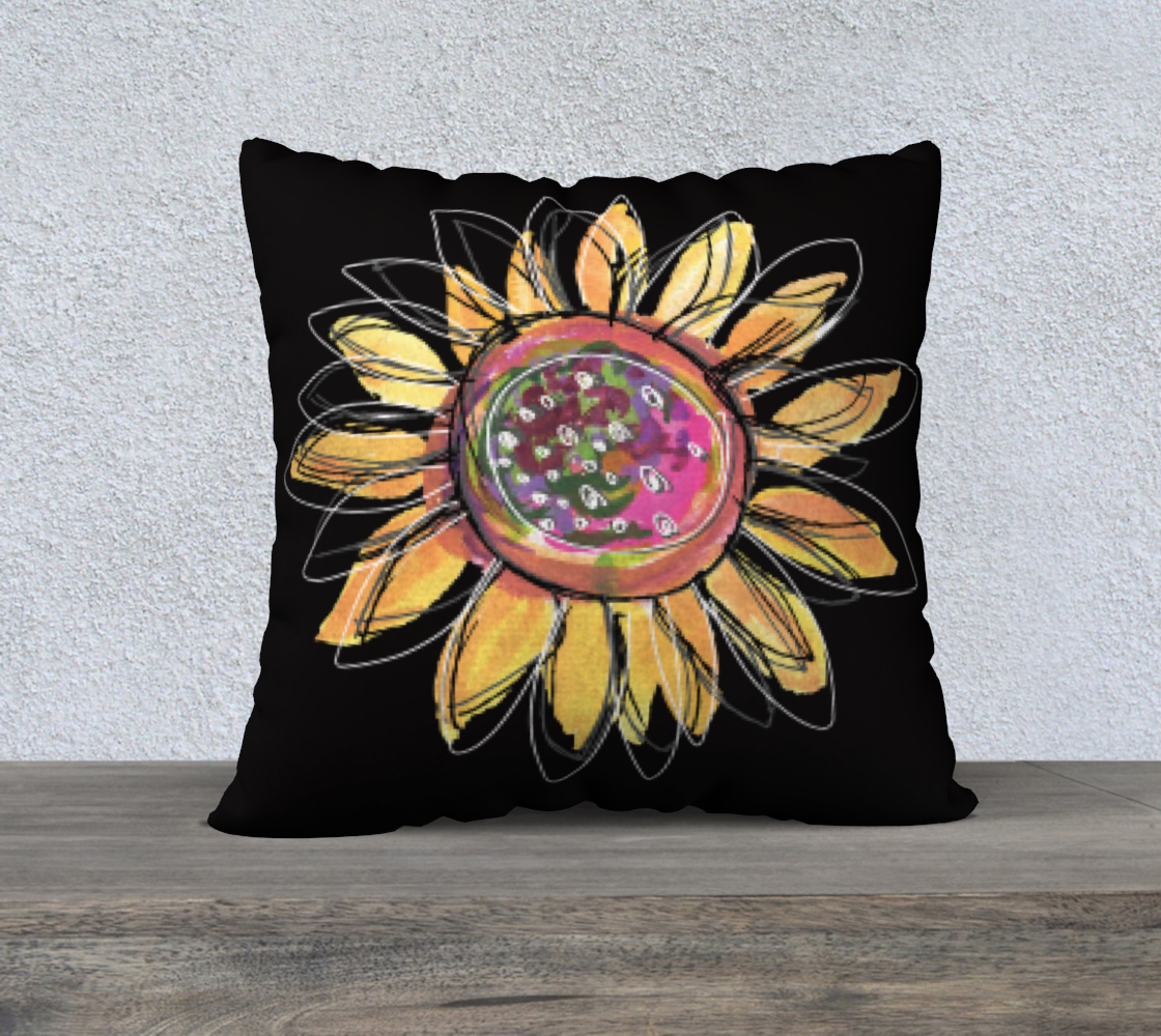 Big Sunflower Black 22