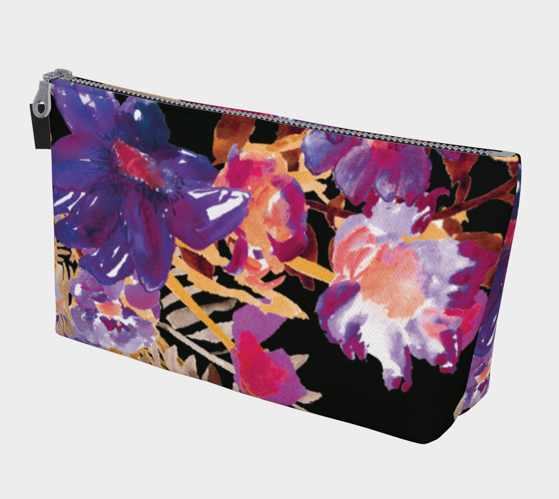 Cosmetic Bag With Zipper Pull Renee Purple