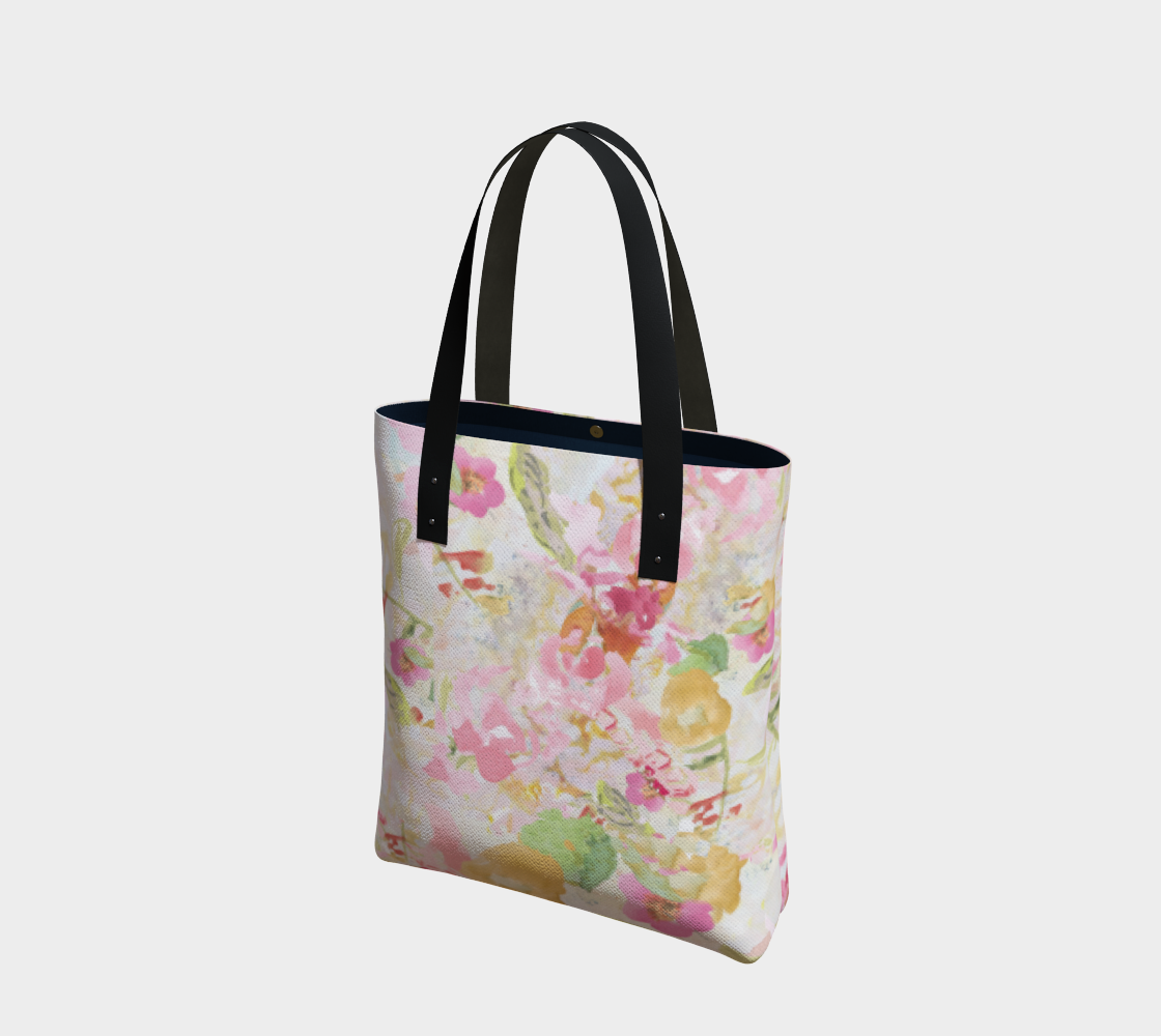 Tote Bag Mom's Pastel Vegan Leather Strap