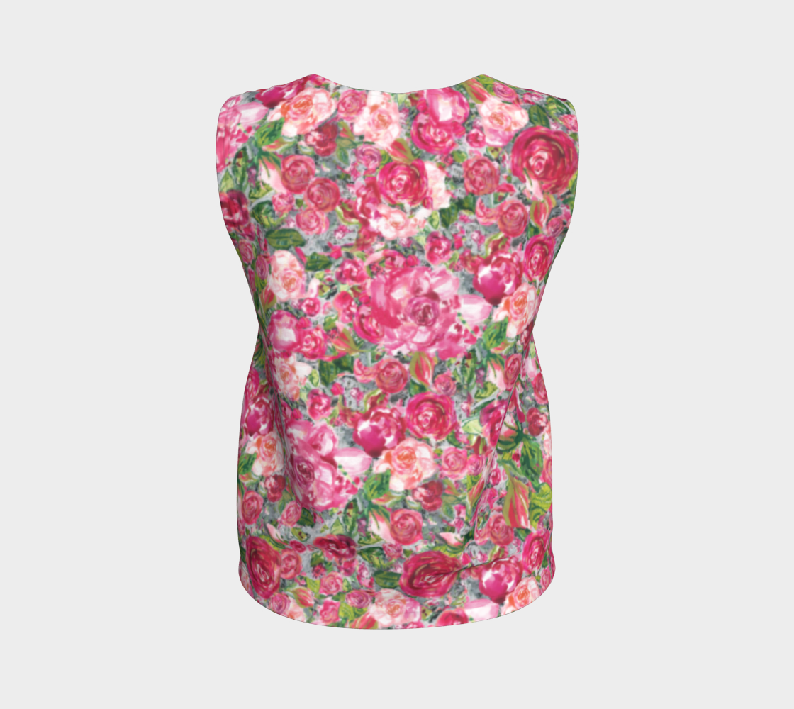 Love and Roses Loose Tank Long & Loose Tank Regular