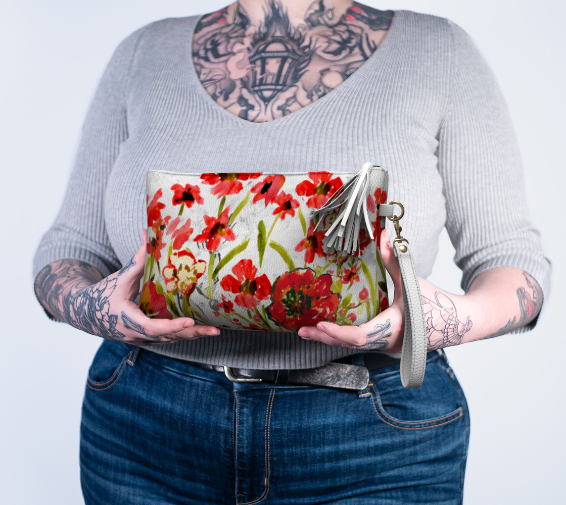 Vegan Leather Pouch Ruby Calista