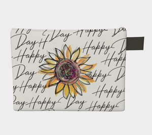 Zipper Carry-All Happy Day Sunflower