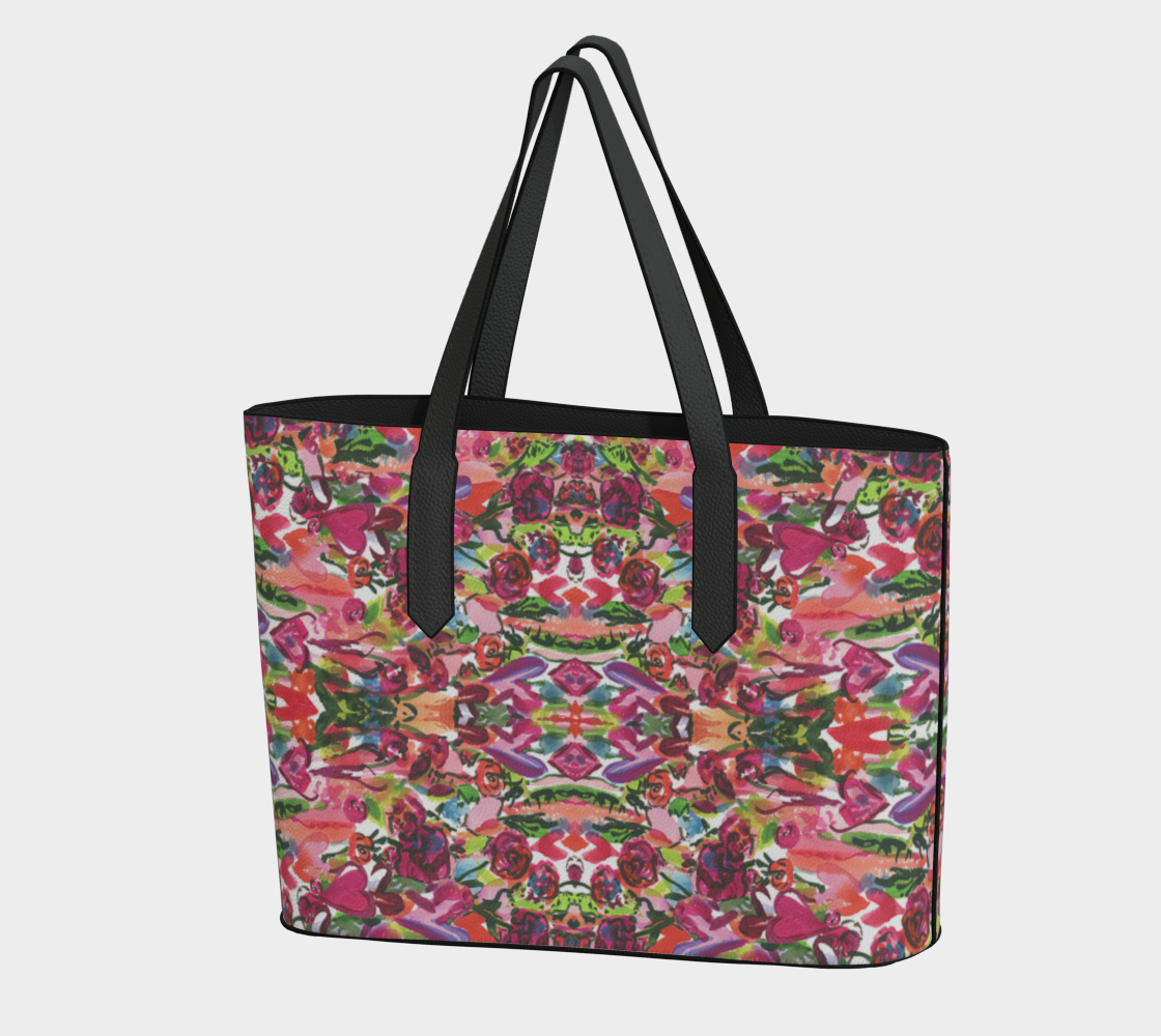 Vegan Tote Hearts On Fire Multi