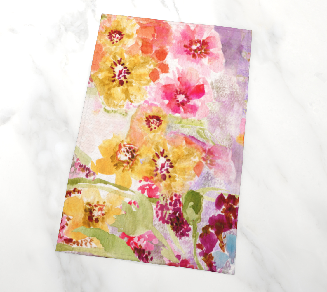 Tea Towel - Watercolor Spring Floral Edition 1