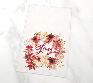 Joy Chantal Wreath Tea Towel