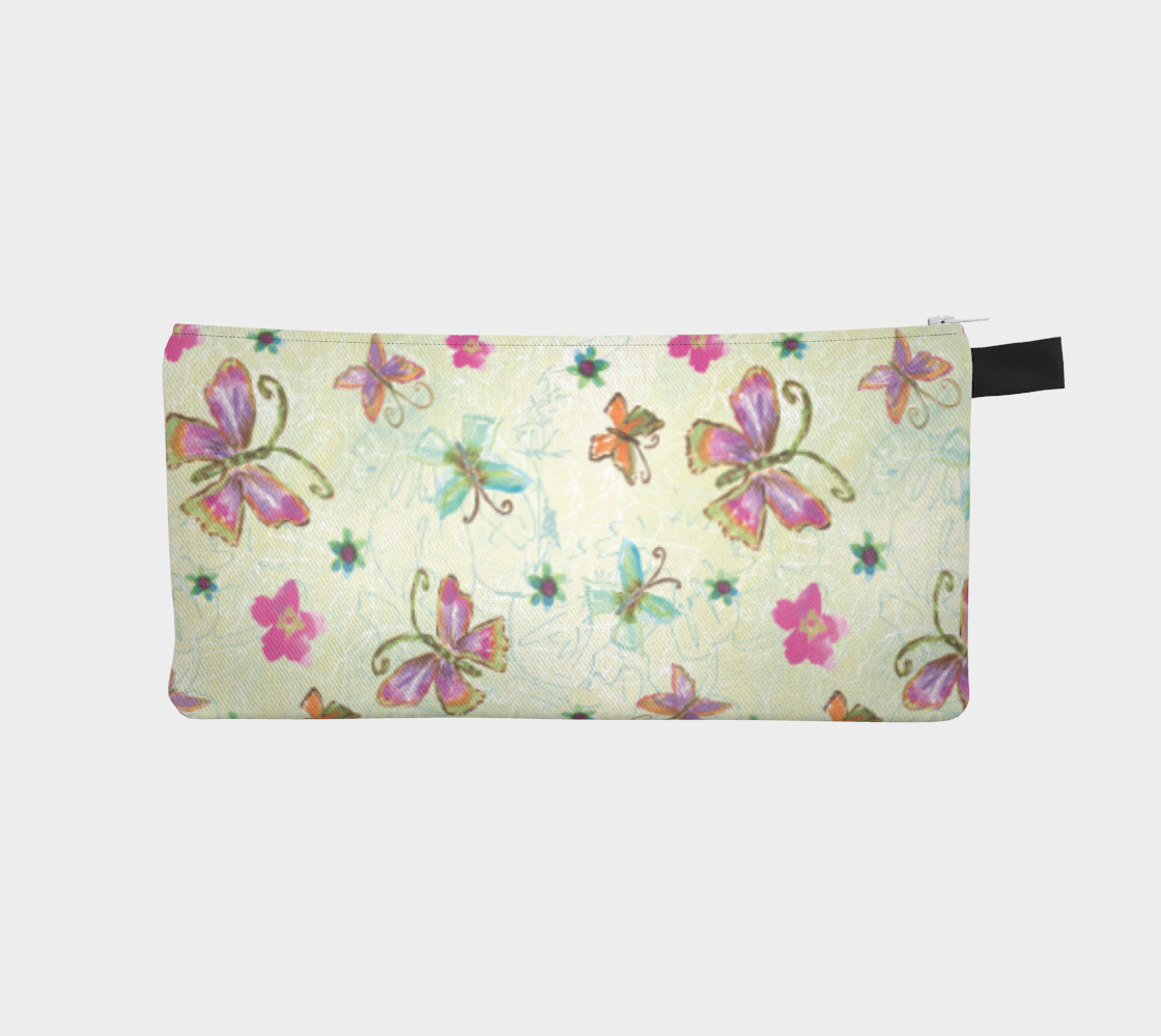 Four Butterfly Pencil Bag