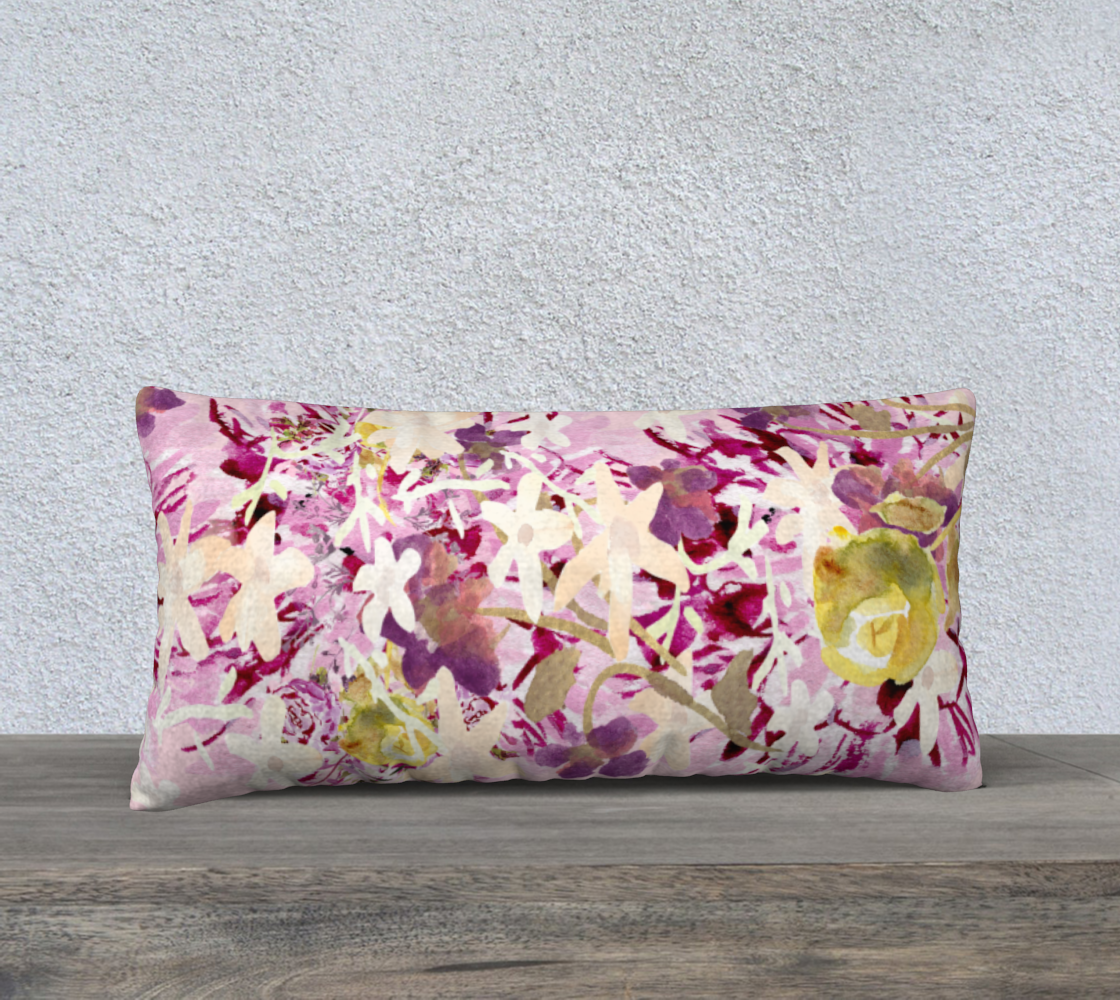 Dahlilah Lavender 24" X 12" Pillow Case - Dreams After All