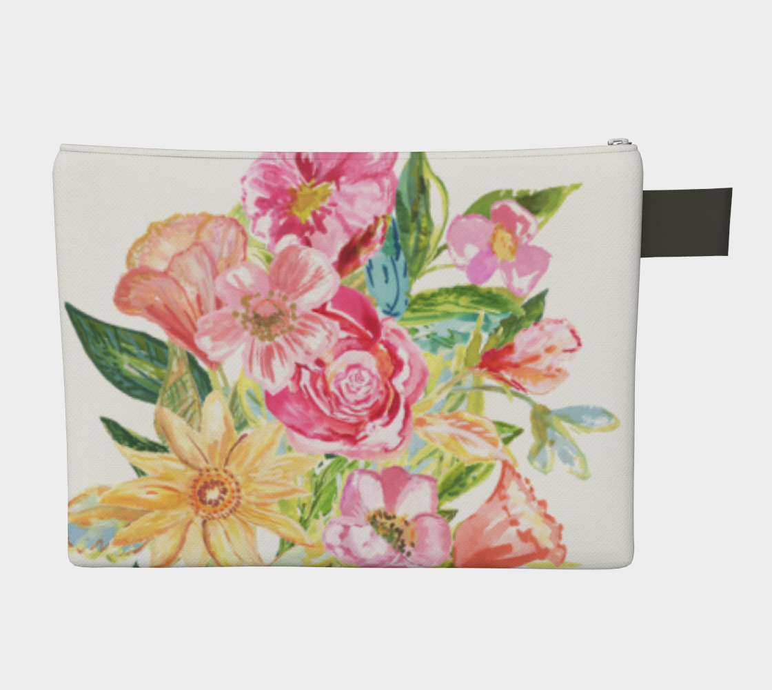 Zipper Carry-All Beautiful Bouquet