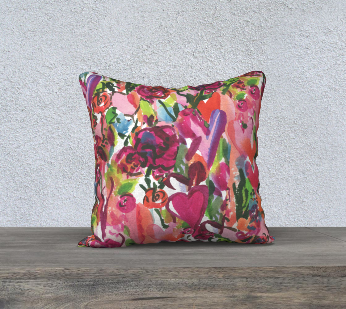 Hearts On Fire 18 X 18 PILLOW COVER - Dreams After All