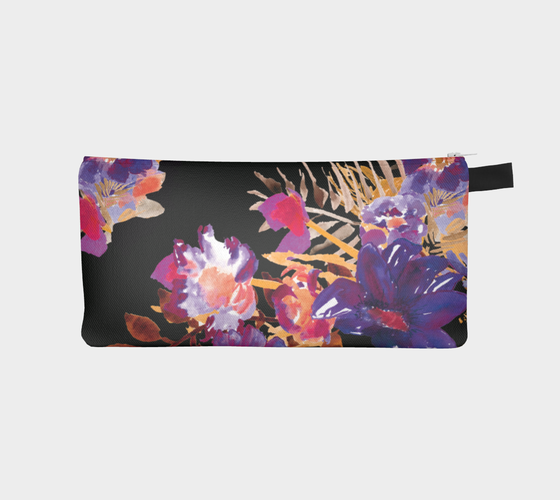 Renée Purple Orange Pencil Bag