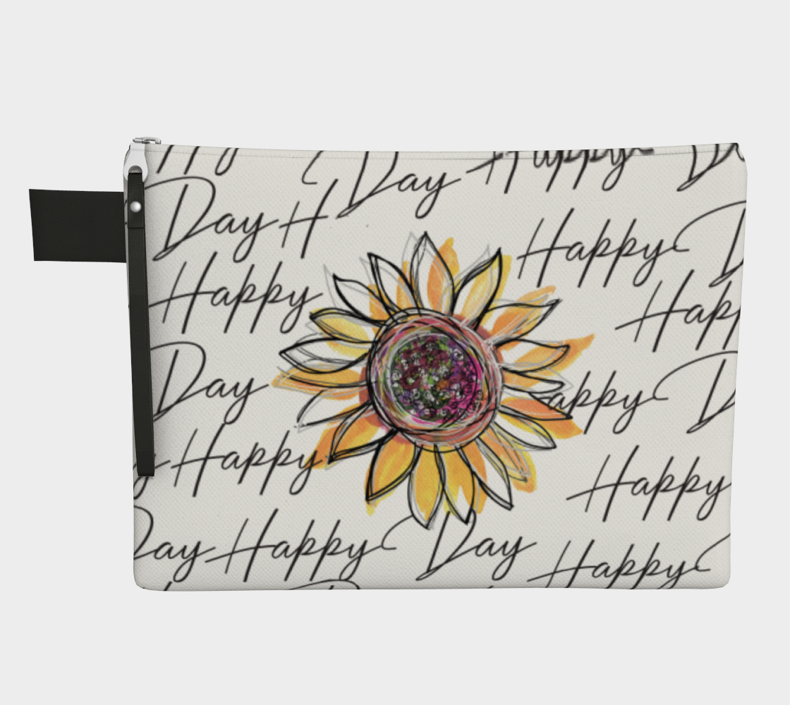 Zipper Carry-All Happy Day Sunflower