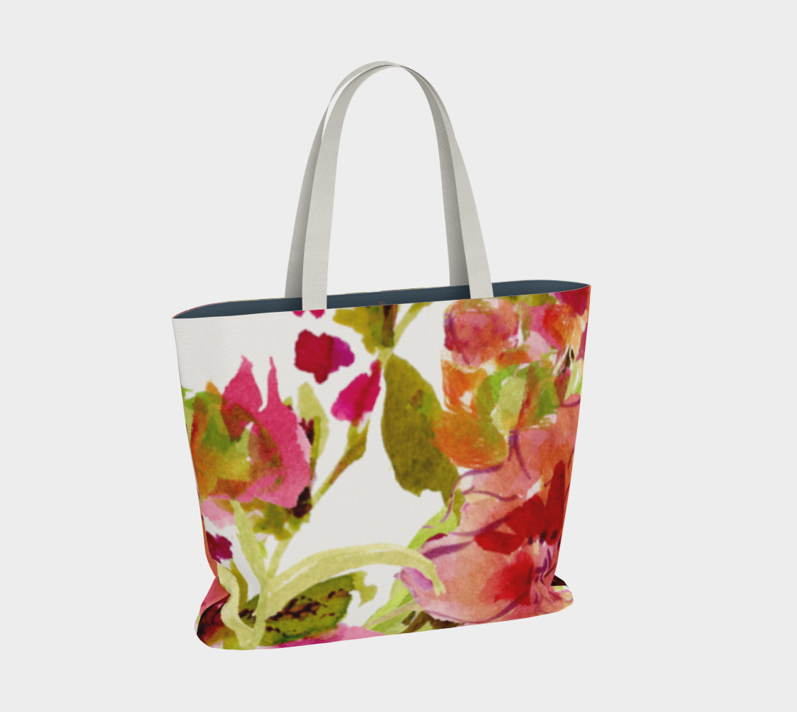 Renée White Market Large Tote Bag