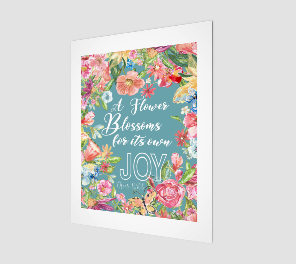 A Flower Blossoms 11" X 14" Art Print