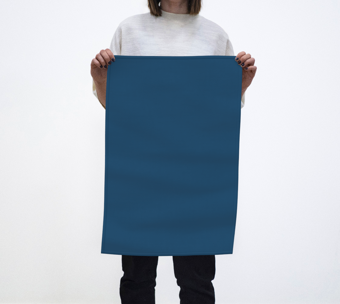Deep Blue Tea Towel