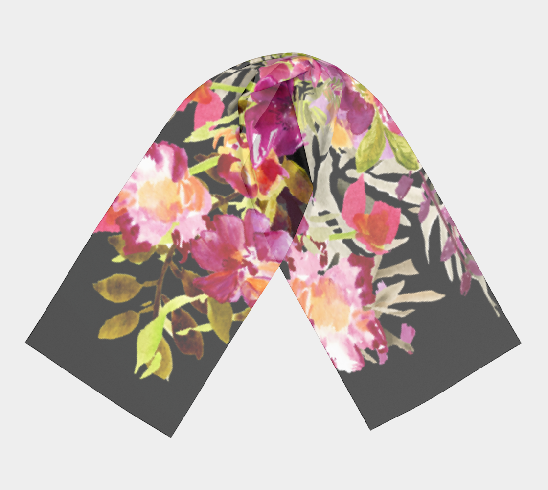 Renée Black Long Scarf - Dreams After All