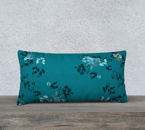 Turquoise Dark 24" X 12" Pillow Case - Dreams After All