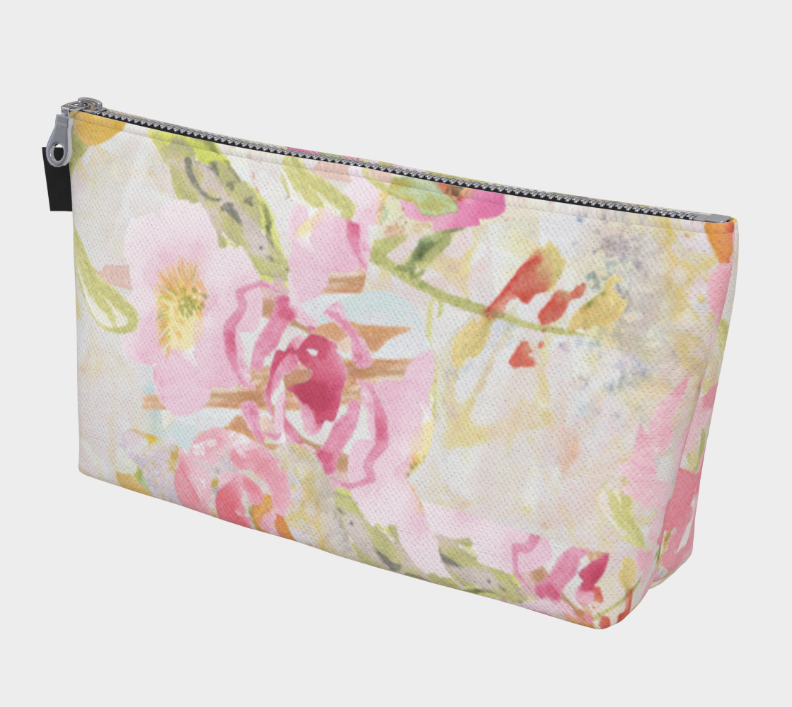 Cosmetic Bag With Zipper Pull Mom’s Pastel