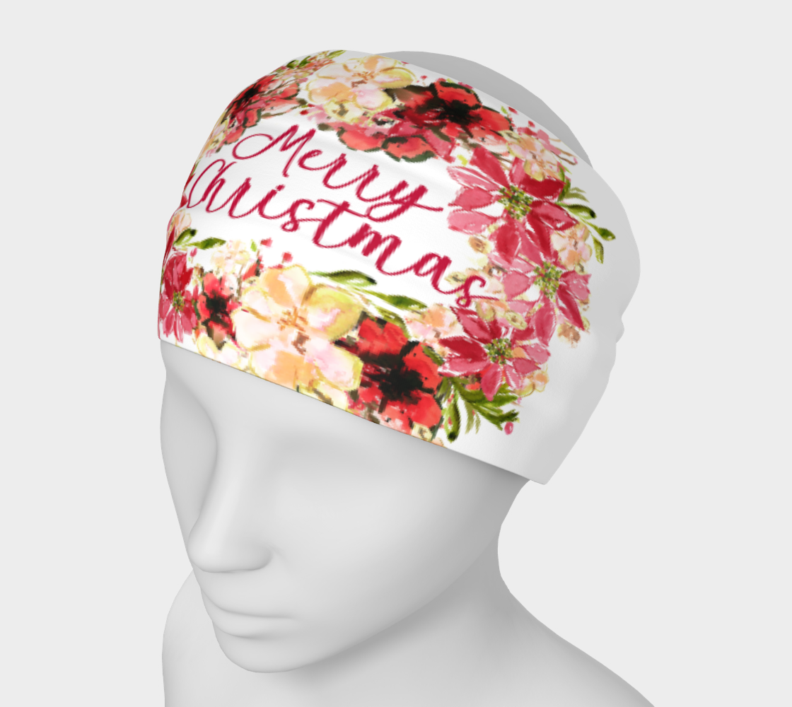 Chantal Wreath Merry Christmas Headband