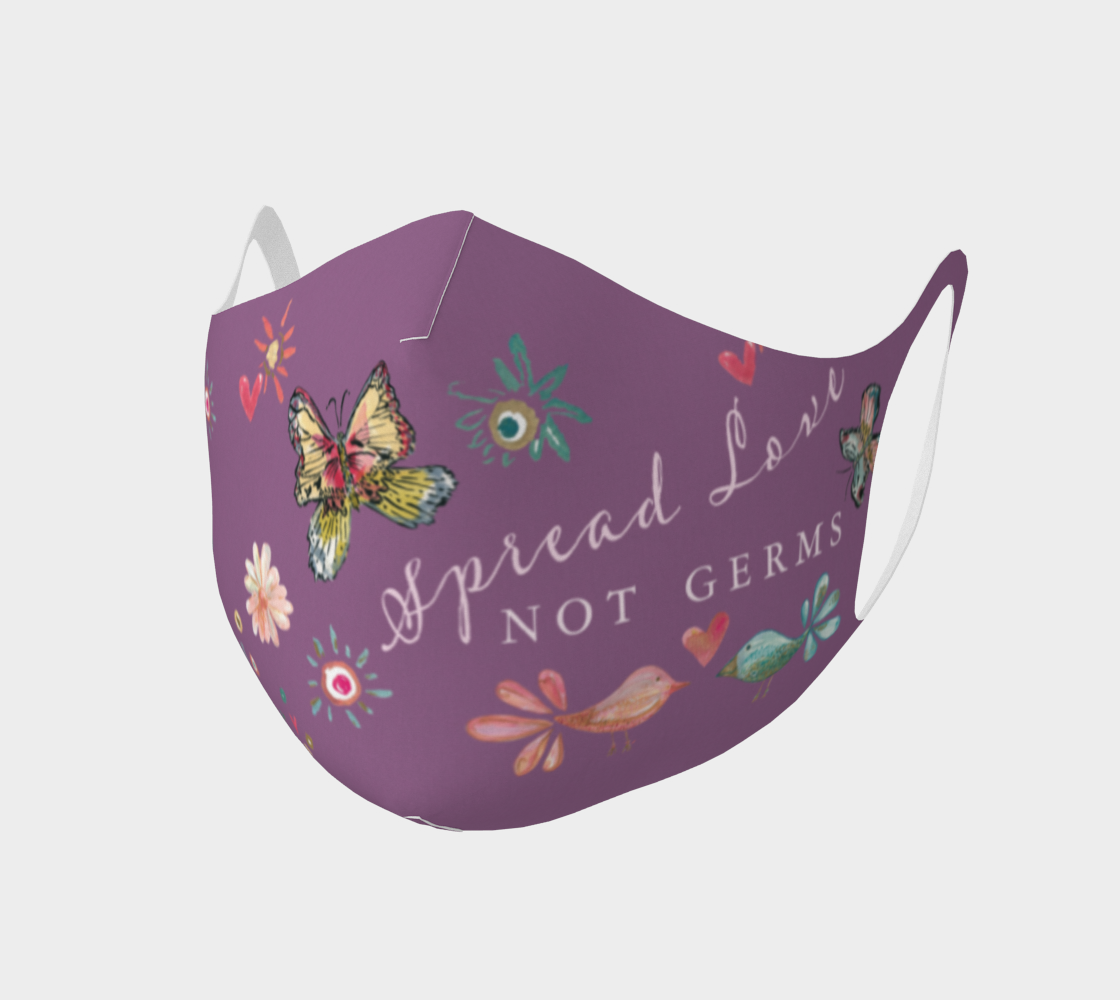 Spread Love Face Covering - Purple - Dreams After All