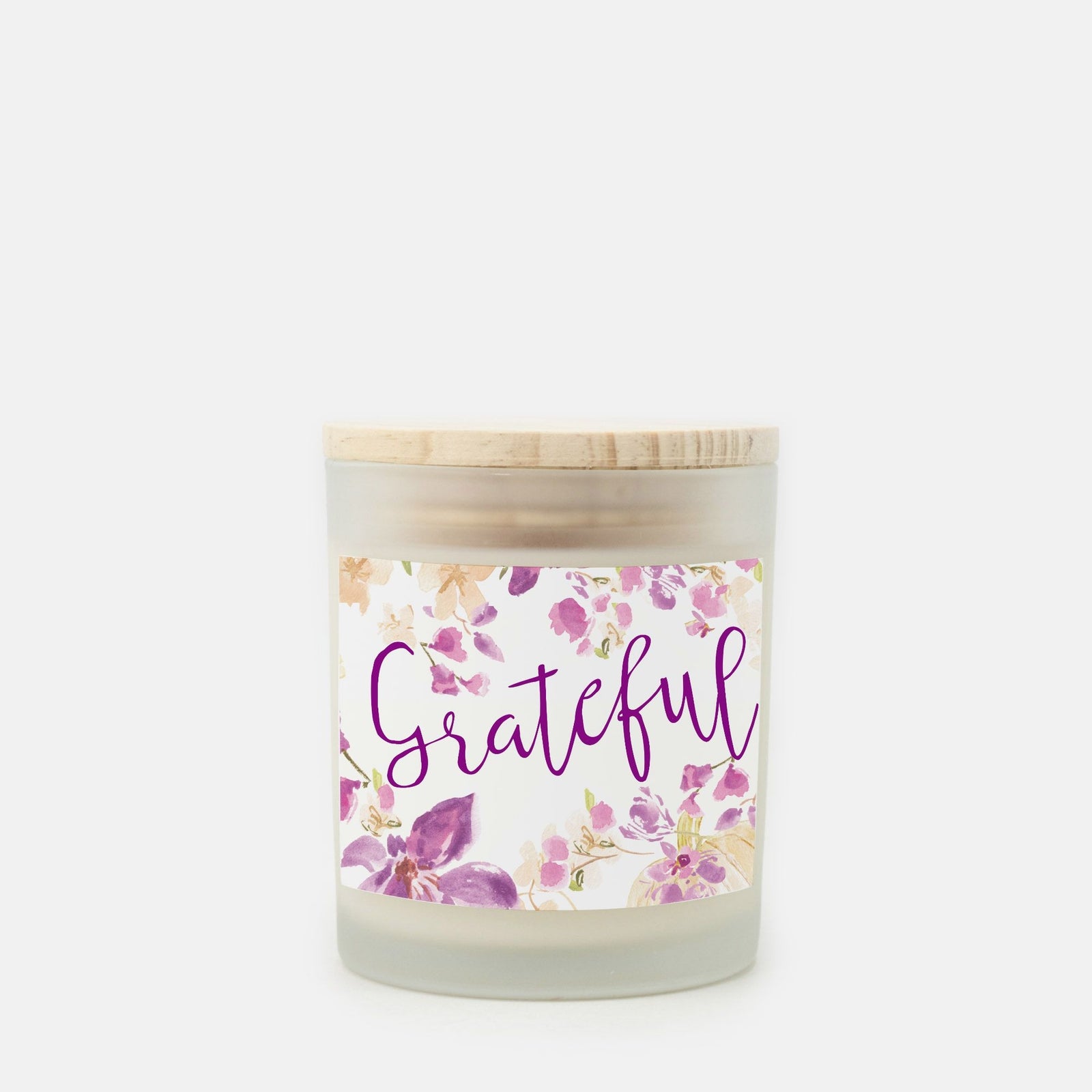 Fall Fragrance Candle in Frosted Glass (Hand Poured 11 oz)