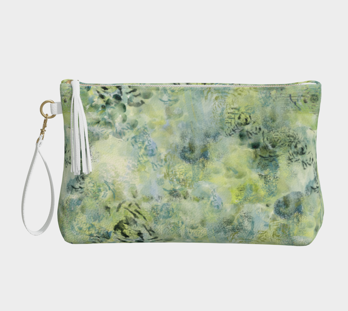 Vegan Leather Pouch Green Life