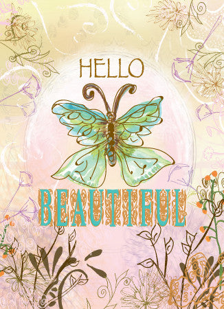 Blank Hello Beautiful Greeting Card - Dreams After All