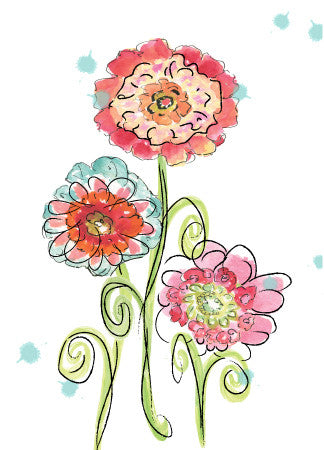 Blank Whimsy Flowers - Dreams After All