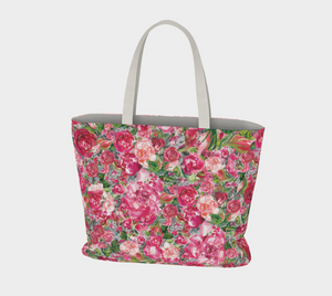 Love and Roses Large Tote Bag