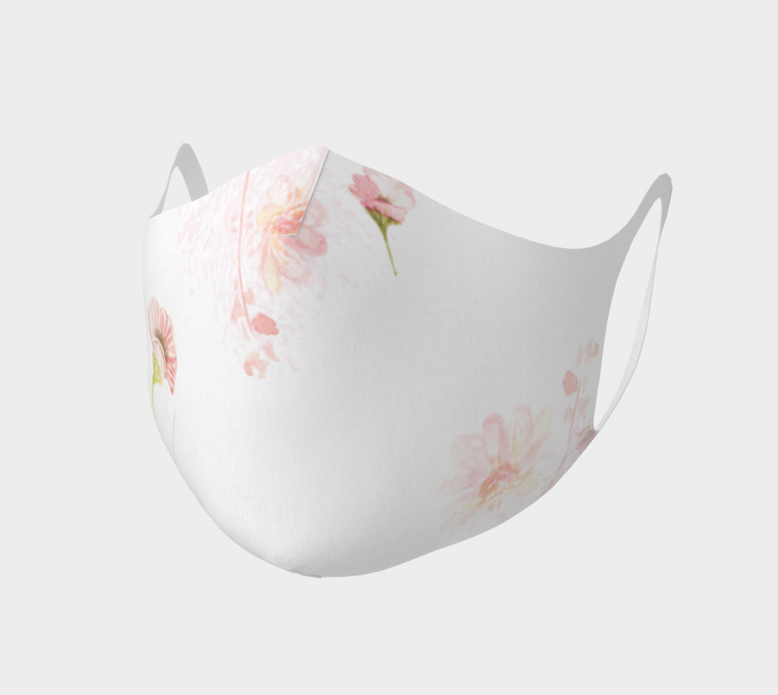 Pink Dainty Floral Mask